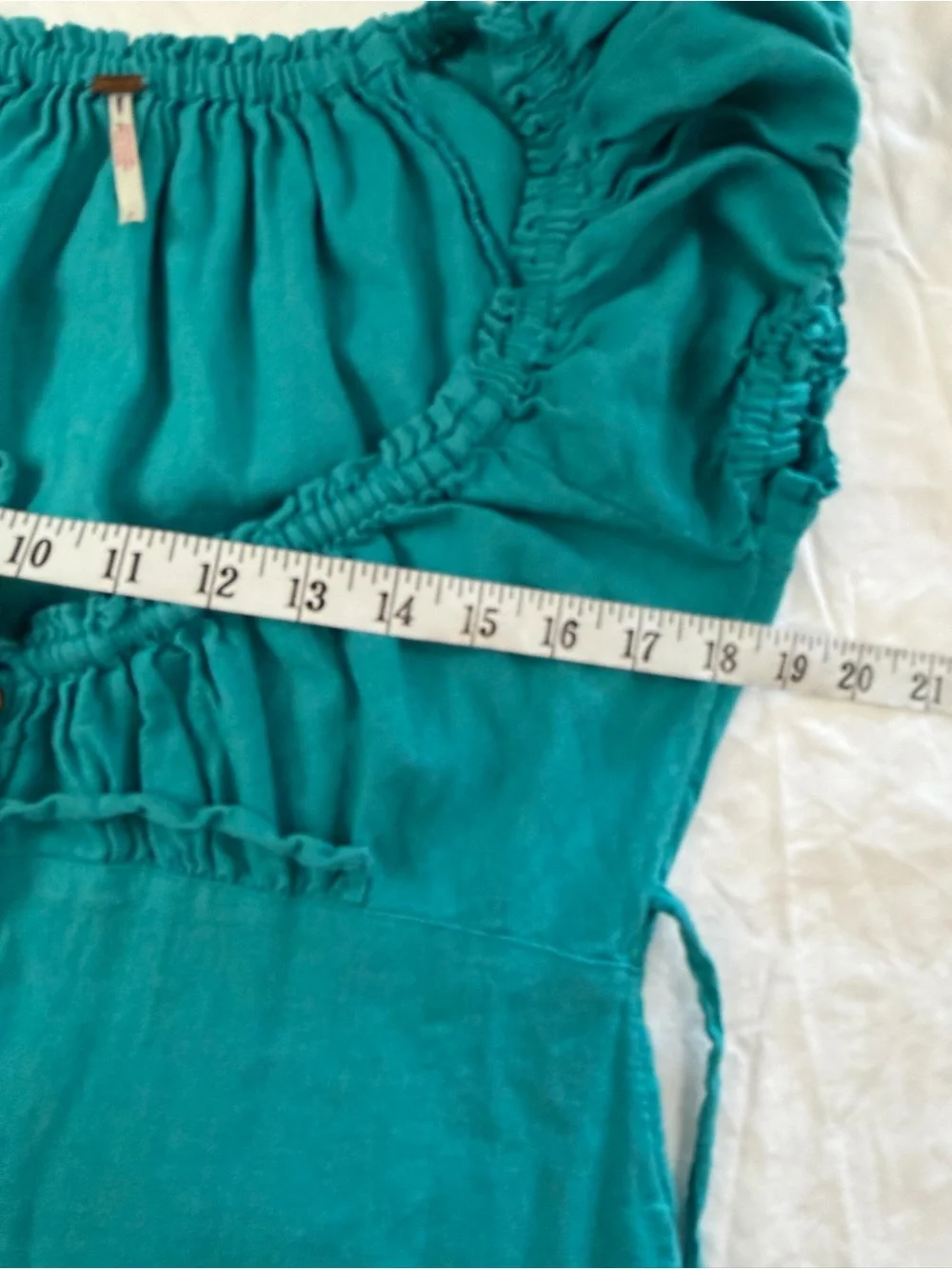 Free People Teal Mini Dress